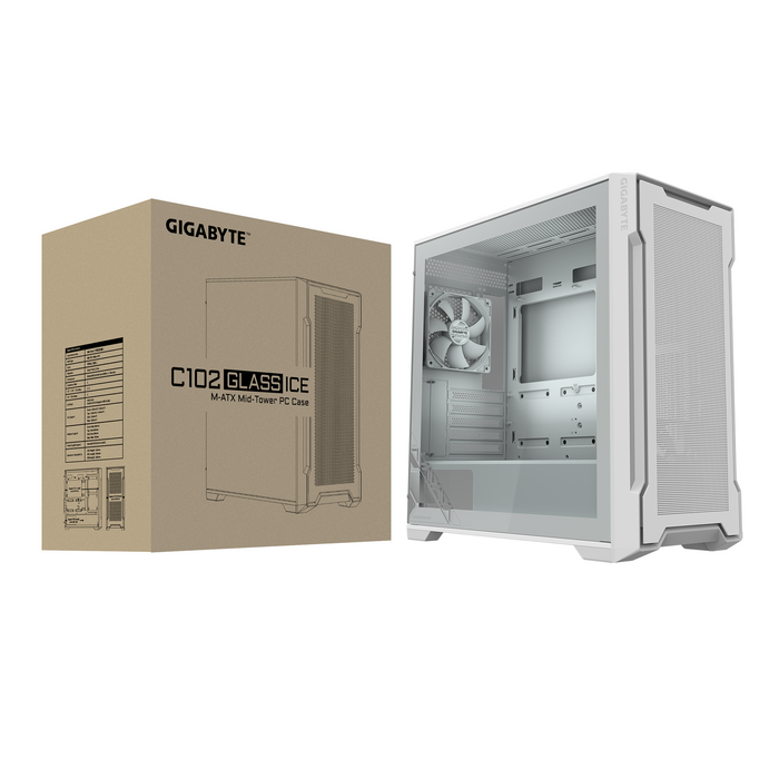 Box Gigabyte C102 Glass ICE, Mid-Tower