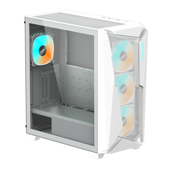 Box Gigabyte C301 WHITE V2, TG, Mid-Tower