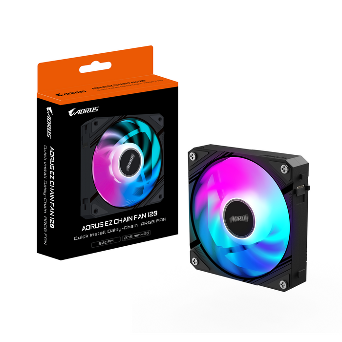 Fan GIGABYTE AORUS EZ CHAIN 120 Black ARGB
