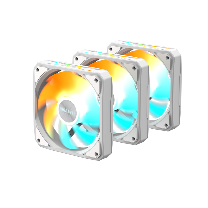 Fan Set 3-Pack GIGABYTE AORUS EZ CHAIN FAN 120 ICE, 120x120x25mm ARGB