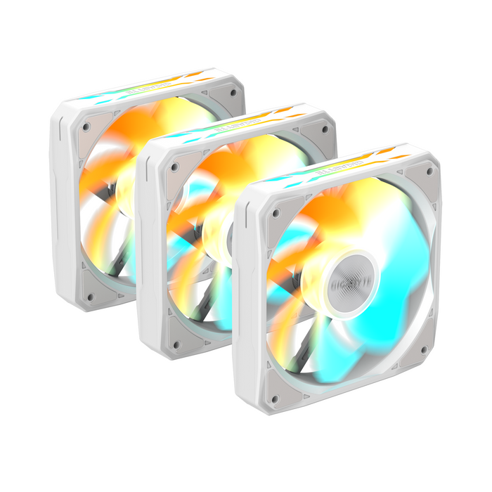 Fan Set 3-Pack GIGABYTE AORUS EZ CHAIN RVS FAN 120 ICE, 120x120x25mm ARGB