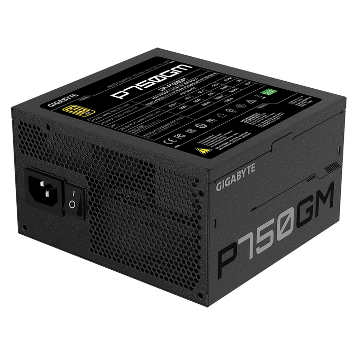 Power supply unit Gigabyte P750W, 750W, 80+ GOLD, Modular