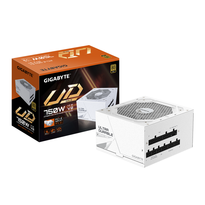 Power supply unit Gigabyte UD750GM PG5 ICE 750W, 80+ Gold PCIe 5.1