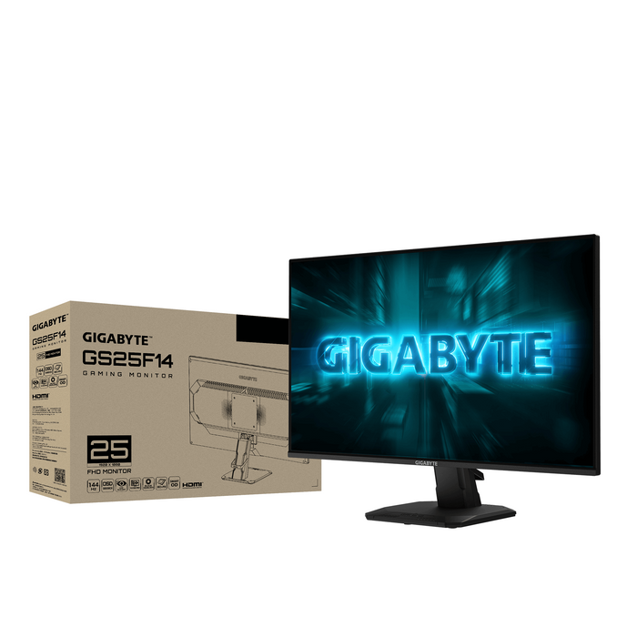 Gaming monitor Gigabyte GS25F14 - 24.5 inch SS IPS FHD (1920x1080), 144 Hz, 1 ms, HDR10