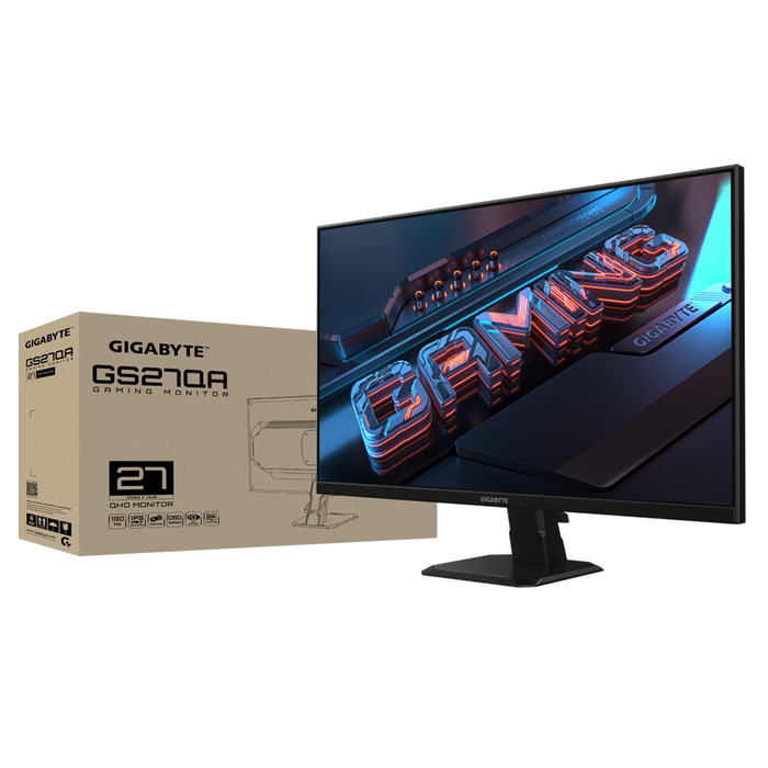 Gaming Monitor Gigabyte GS27QA 27" SS-IPS QHD(2560x1440), 180Hz, 1ms