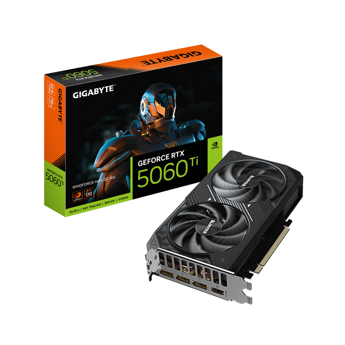 Video card GIGABYTE RTX 5060 TI WINDFORCE MAX OC 16GB GDDR7