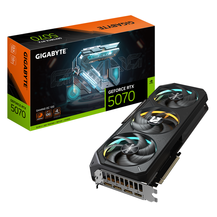 Video card GIGABYTE RTX 5070 GAMING OC 12GB GDDR7