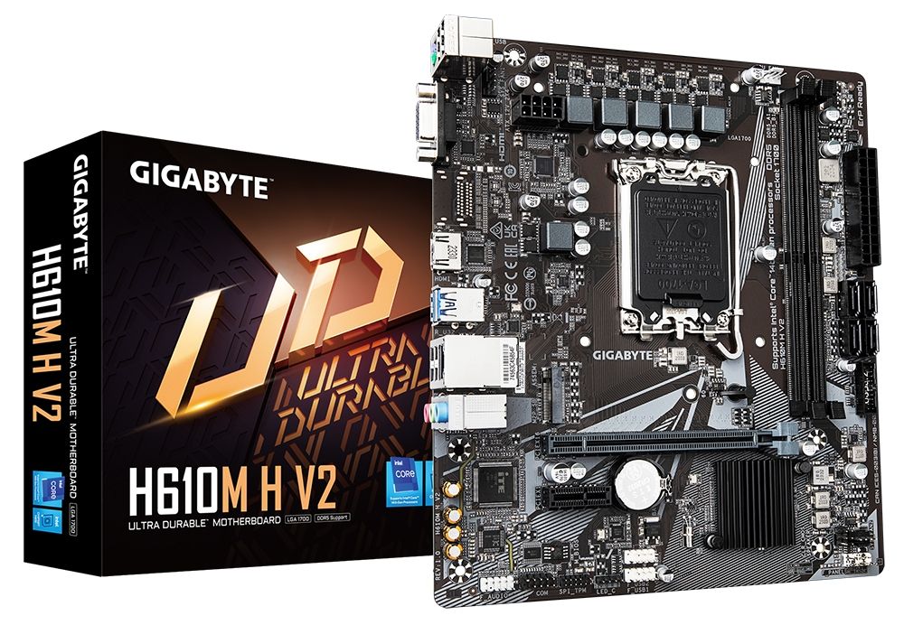 Motherboard GIGABYTE H610M H V2 Socket 1700, DDR5 rev 1.0, Micro ATX