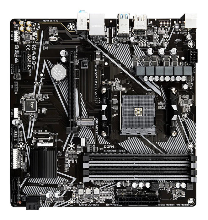 Motherboard GIGABYTE A520M-DS3H V2, Socket AM4