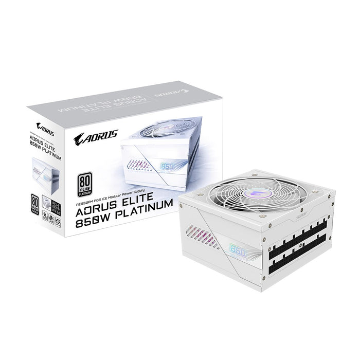 Gigabyte AORUS ELITE P850W ICE 80+ Platinum Power Supply, PCIe 5.1