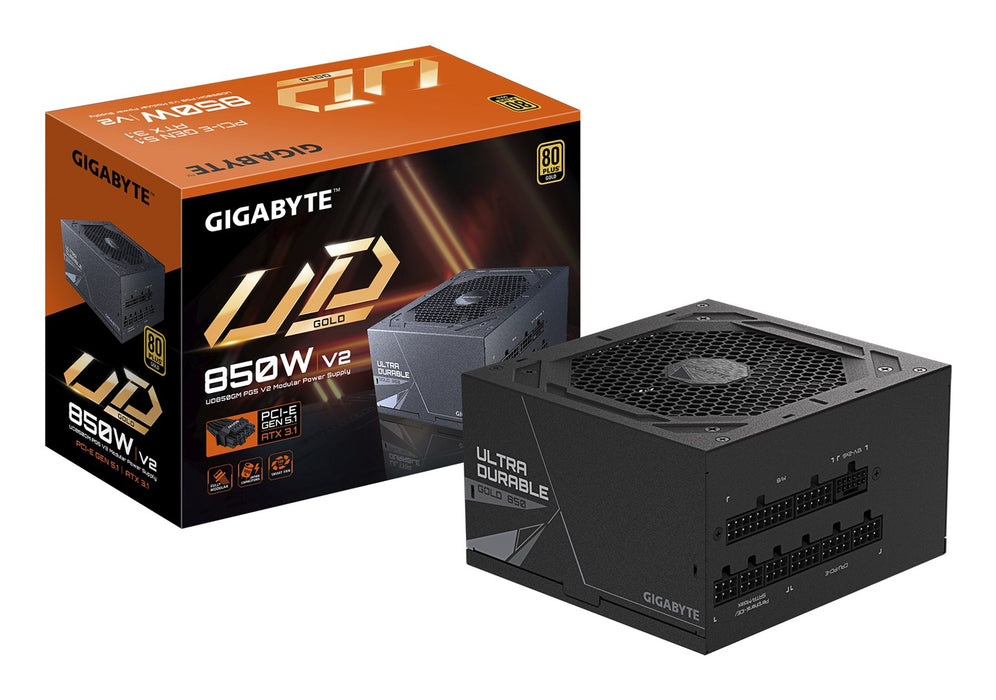 Power supply Gigabyte P850GM PG5 V2, 850W, 80+ GOLD, Modular, PCIe 5.1 Ready