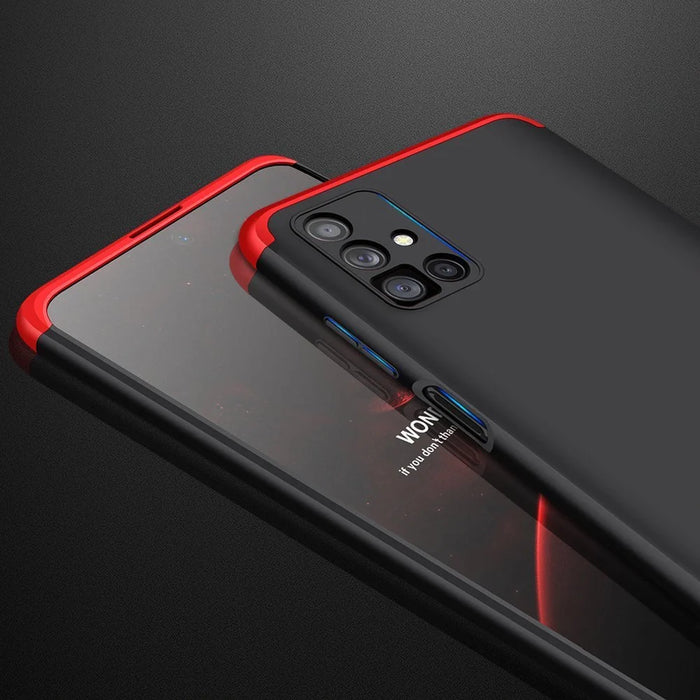 GKK 360 Protection Case Front and Back Case Full Body Cover Samsung Galaxy M51 black-red - Cell phone cases