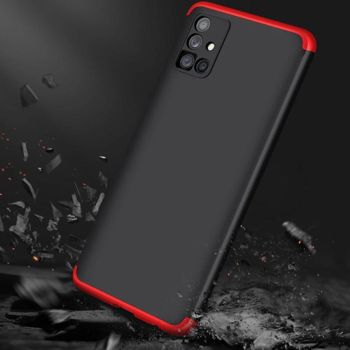 GKK 360 Protection Case Front and Back Case Full Body Cover Samsung Galaxy M51 black-red - Cell phone cases