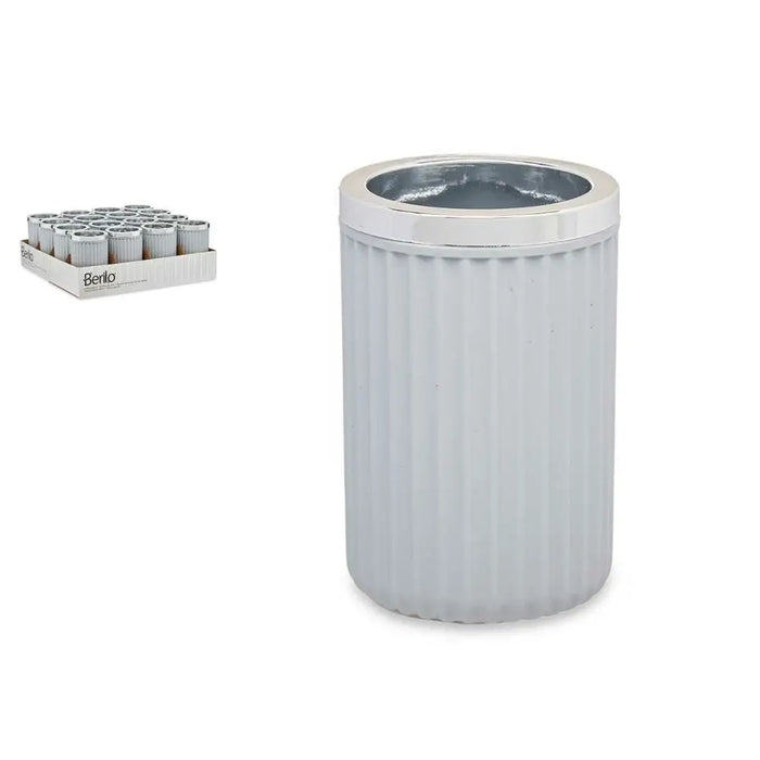 Glass Berilo Grey Plastic 7,5 x 11,5 x 7,5 cm (16 Units) - Баня<<<Дом Градина<<<BigBuy&&&Аксесоари и
