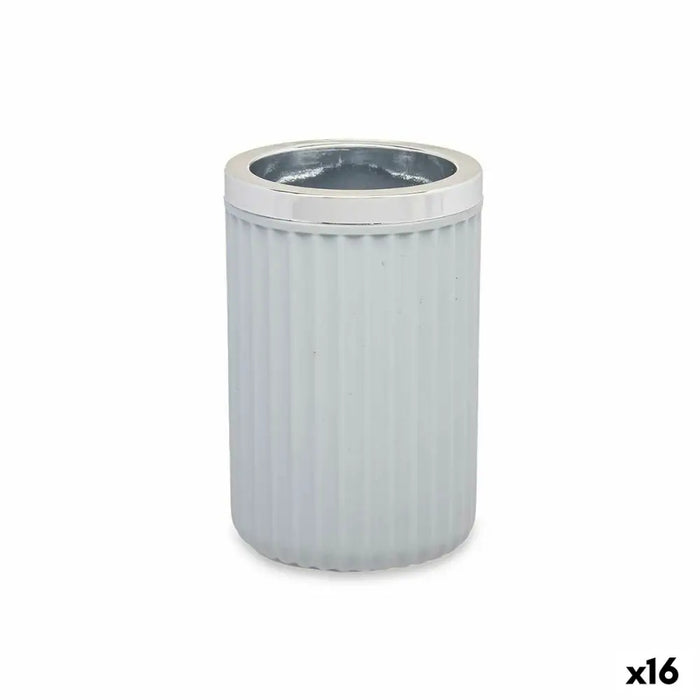 Glass Berilo Grey Plastic 7,5 x 11,5 x 7,5 cm (16 Units) - Баня<<<Дом Градина<<<BigBuy&&&Аксесоари и