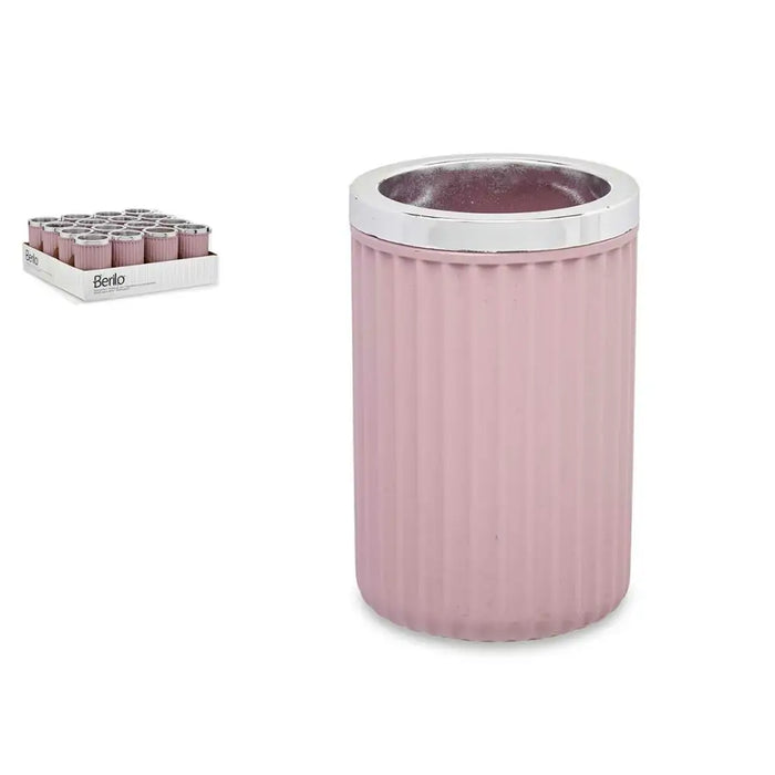 Glass Berilo Pink Plastic 7,5 x 11,5 x 7,5 cm (16 Units) - Баня<<<Дом Градина<<<BigBuy&&&Аксесоари и