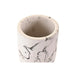 Glass DKD Home Decor White Black Cement 7 X 7 X 9,5 CM - Баня<<<Дом Градина<<<BigBuy&&&Аксесоари и