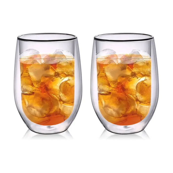 GLASS FOR HOT DRINKS 330 ML 2 PCS DOUBLE WALLED FAUBOURG LYON - Сервизи чаши и чинии<<<Домашни