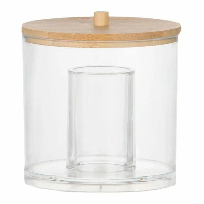 Glass Jar Andrea House ba72111 Acrylic ø 9 x 9 cm - Баня<<<Дом Градина<<<BigBuy&&&Аксесоари и кранчета<<<Баня<<<Дом