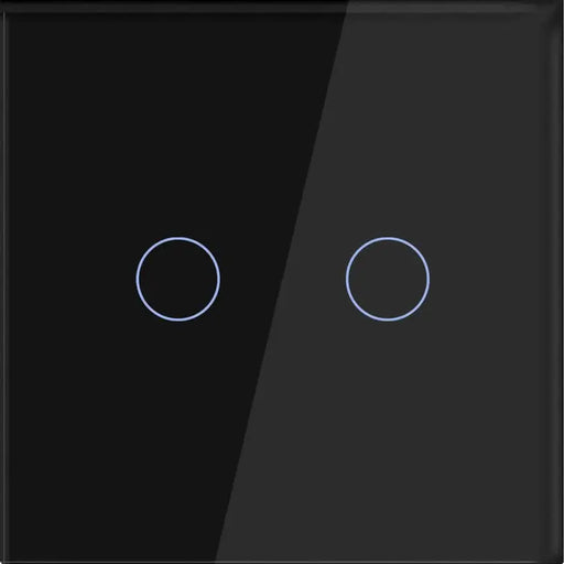 GLASS PANEL FOR DOUBLE KEY BLACK LUXON - Ключове и контакти<<<Електроматериали<<<Praktiker&&&Ключове и