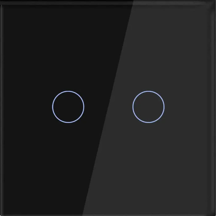 GLASS PANEL FOR DOUBLE KEY BLACK LUXON - Ключове и контакти<<<Електроматериали<<<Praktiker&&&Ключове и