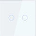 GLASS PANEL FOR DOUBLE KEY WHITE LUXON - Ключове и контакти<<<Електроматериали<<<Praktiker&&&Ключове и