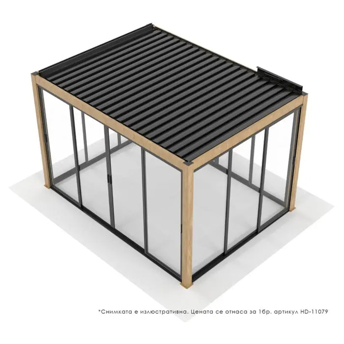 GLASS PANEL FOR PERGOLA 270X238CM HD HD-11079 - Шатри<<<Чадъри сенници и шатри<<<Градина<<<Praktiker