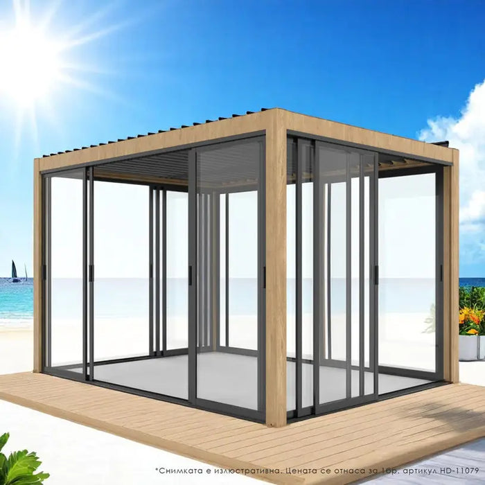 GLASS PANEL FOR PERGOLA 270X238CM HD HD-11079 - Шатри<<<Чадъри сенници и шатри<<<Градина<<<Praktiker