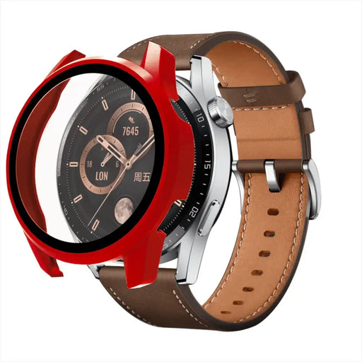 Glass protector for Huawei Watch GT3 42mm - red - Cell phone tempered glass<<<HurtelXML