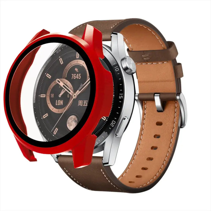 Glass protector for Huawei Watch GT3 42mm - red - Cell phone tempered glass<<<HurtelXML