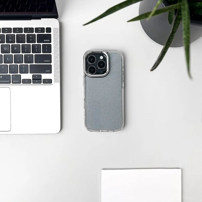 Glitter Case for iPhone 16 Pro Max - transparent with glitter - Cell phone cases and covers<<<HurtelXML