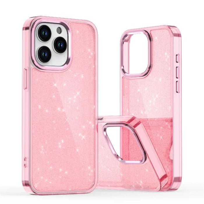 Glitter Case for iPhone 16 Pro - pink with glitter - Cell phone cases and covers<<<HurtelXML