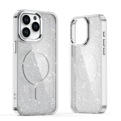 Glitter Case MagSafe Compatible for iPhone 17 Pro - Semi-Transparent - Cell phone cases and covers<<<HurtelXML
