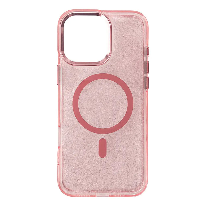 Glitter Case MagSafe for iPhone 16 Pro Max - pink with glitter - Cell phone cases and covers<<<HurtelXML