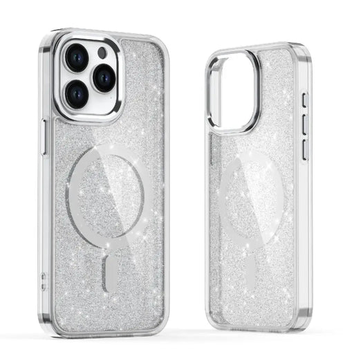 Glitter Case with MagSafe for iPhone 16e - White - Cell phone cases and covers<<<HurtelXML