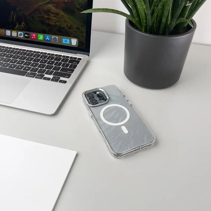 Glitter Case with MagSafe for Samsung Galaxy A16 5G - White - Cell phone cases and covers<<<HurtelXML