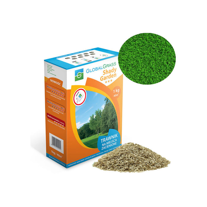 GRASS MIXTURE FOR SHADY FIELDS 1KG, 30-40M² GLOBAL GRASS