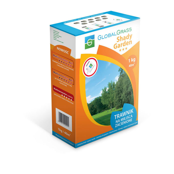GRASS MIXTURE FOR SHADY FIELDS 1KG, 30-40M² GLOBAL GRASS