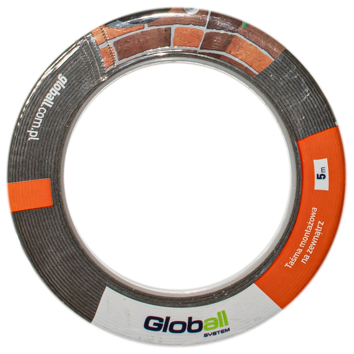 DOUBLE ADHESIVE MOUNTING TAPE EXTERIOR 5 MX 19 MM GLOBALL