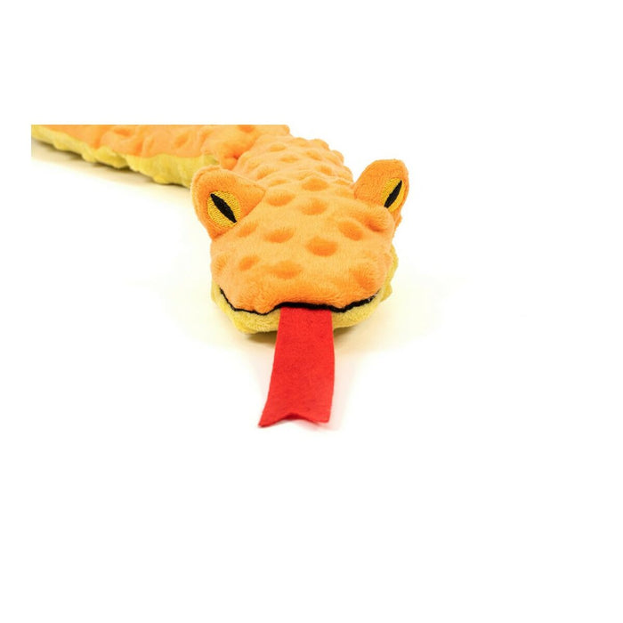 Soft toy for dogs Gloria Dogmonsters Orange 100 % polyester Snake 65 x 5 x 6 cm