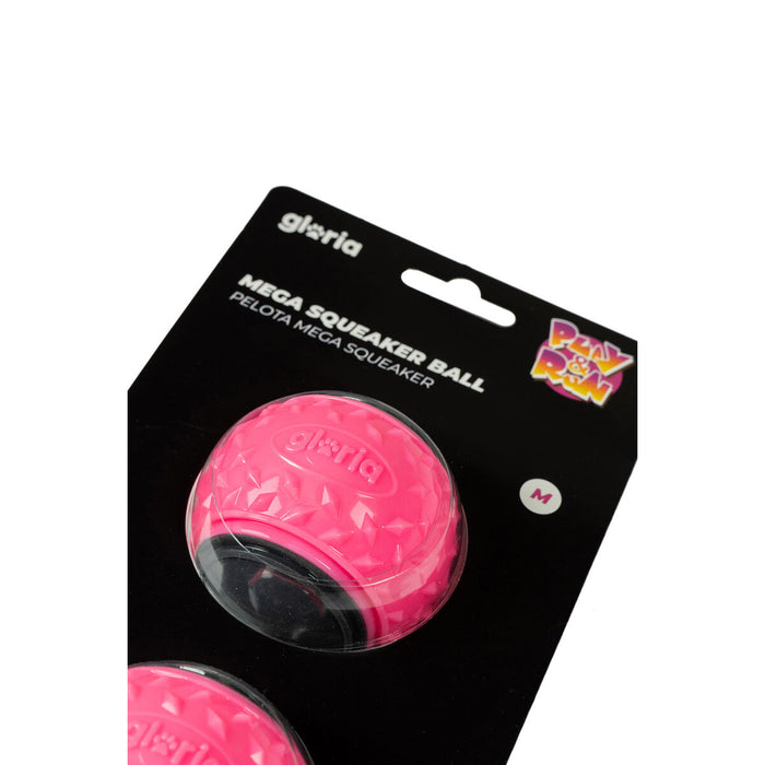 Pet Ball Gloria PLAY AND RUN Pink TPR M 6,35 cm 2 Units