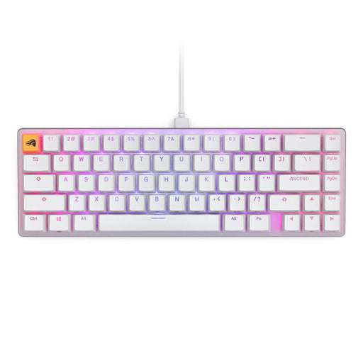 Glorious GMMK 2 White Compact Gaming Mechanical Keyboard- Fox Switches US-Layout - Геймърски клавиатури<<<Геймърска