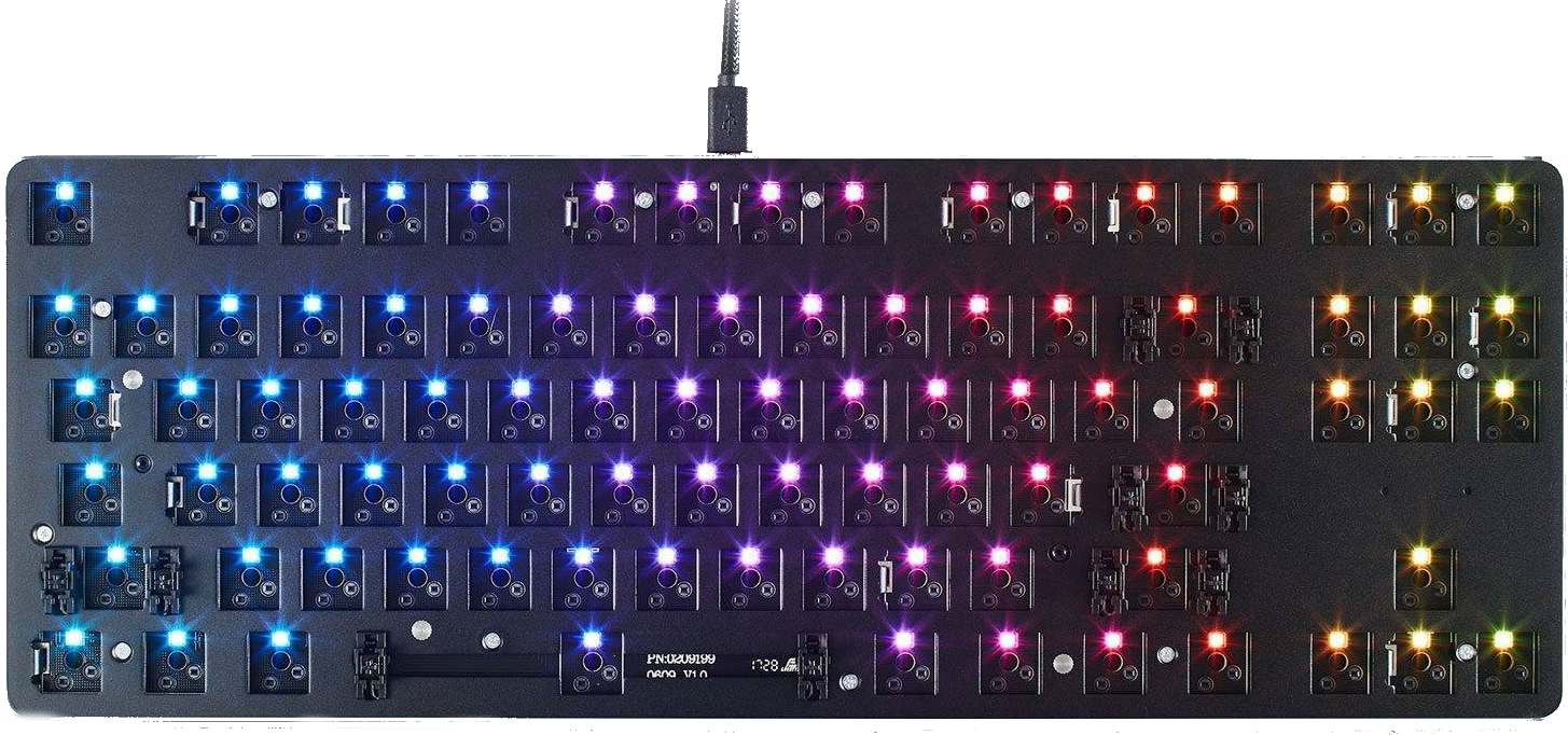 Gaming mechanical keyboard base Glorious RGB GMMK TKL, ISO Layout