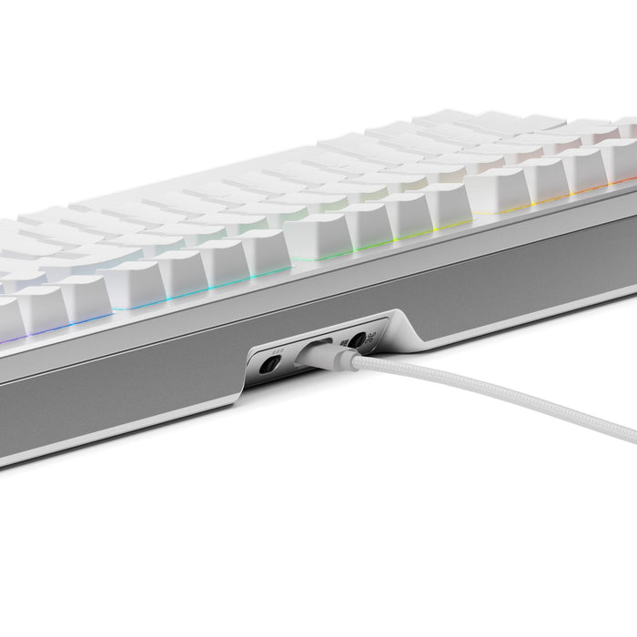 Glorious GMMK 3 Pro 100% Silver Gaming Mechanical Keyboard - Fox Linear Switches