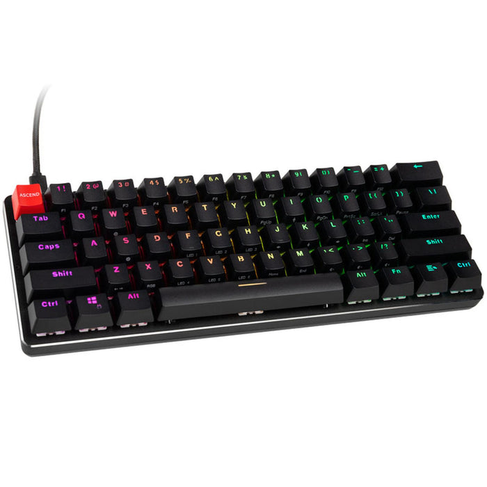 Glorious GMMK Black Compact Gaming Mechanical Keyboard - Gateron Brown Switches, US-Layout