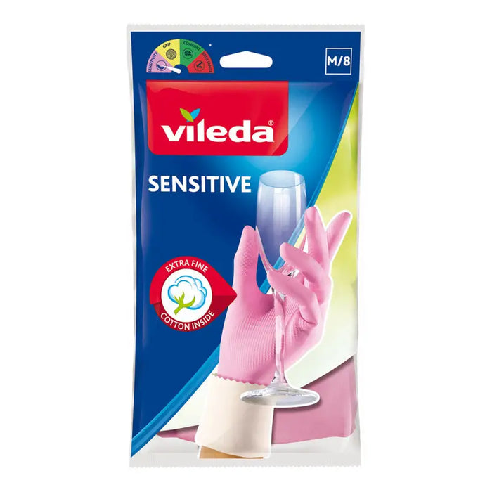 GLOVES LATEX SENSITIVE COMFORT M VILEDA - Продукти за почистване<<<Домашни потреби<<<Кухня<<<Praktiker