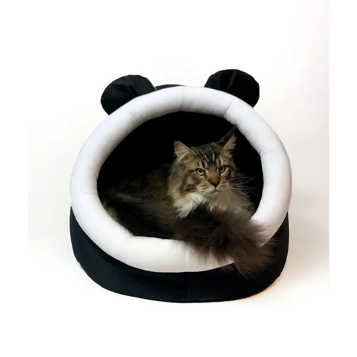GO GIFT cat bed - black and white - 40x45x34 cm - To sleepDLK-LEG<<<For the catDLK<<<ActionPL