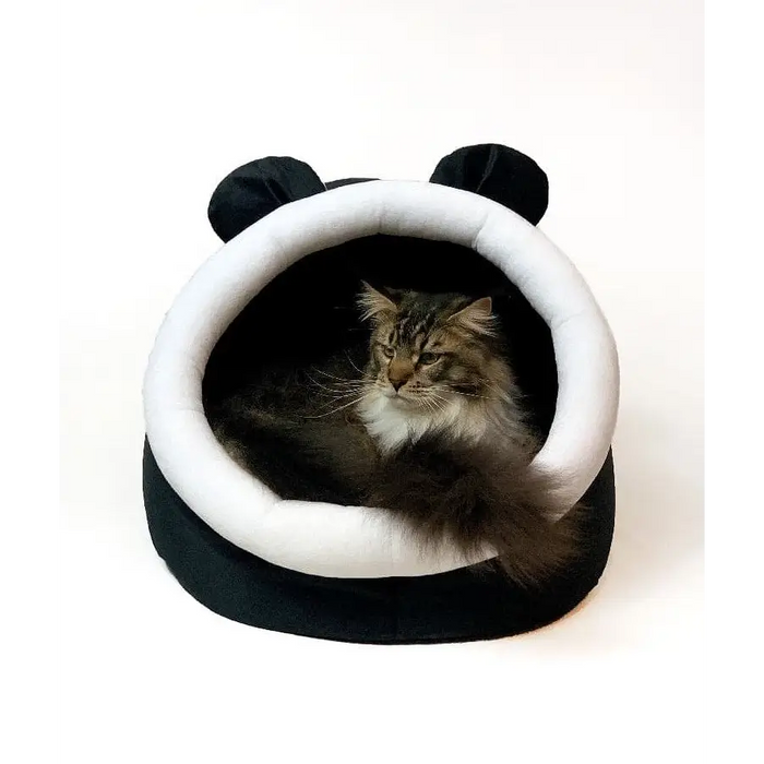 GO GIFT cat bed - black and white - 40x45x34 cm - To sleepDLK-LEG<<<For the catDLK<<<ActionPL