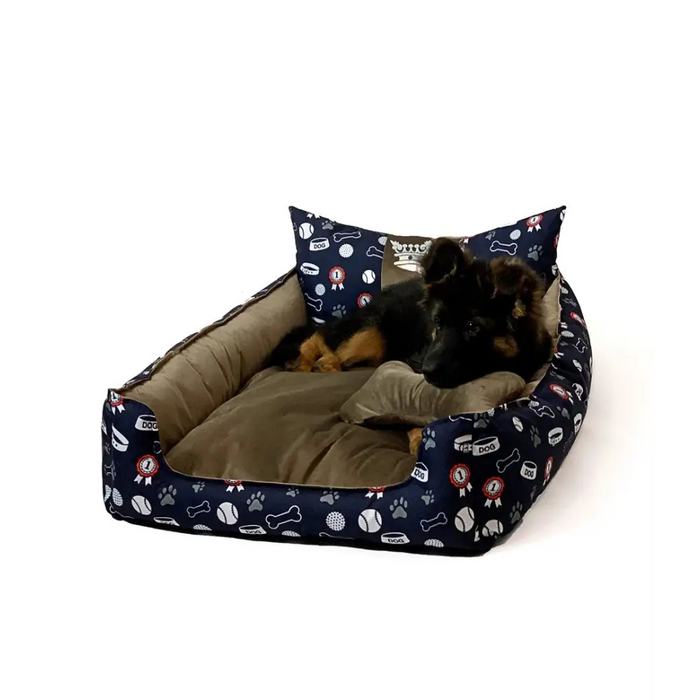 GO GIFT Dog and cat bed L - brown - 90x75x16 cm - To sleep (universal)DLZ-DSU<<<For petsDLZ<<<ActionPL