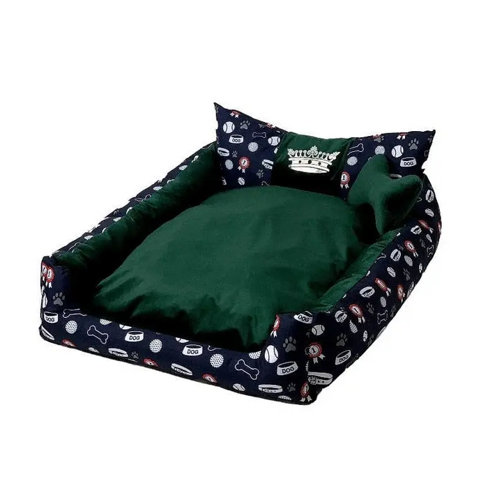 GO GIFT Dog and cat bed XL - green - 100x90x18 cm - To sleep (universal)DLZ-DSU<<<For petsDLZ<<<ActionPL